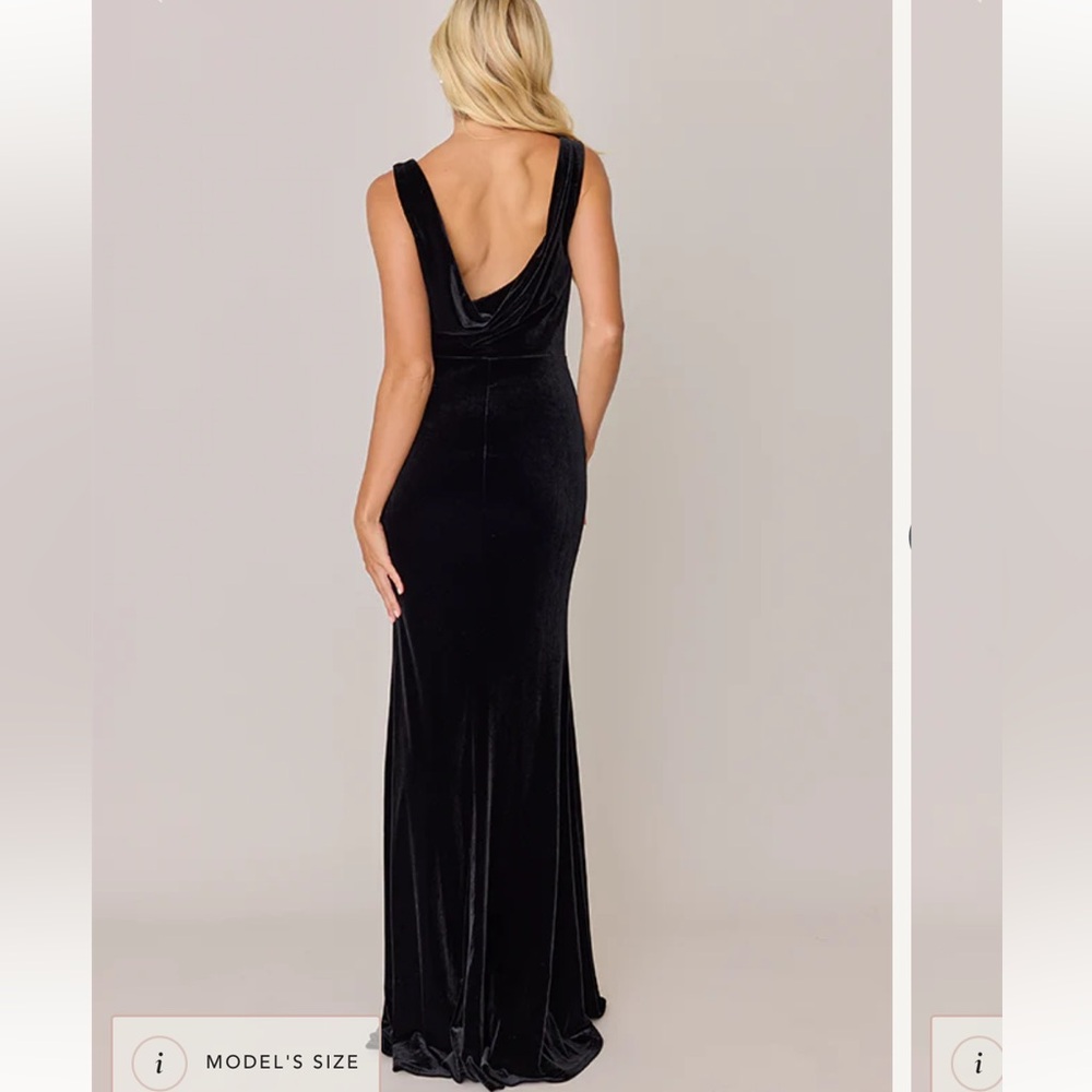 Revelry Dakota Velvet Dress in Black